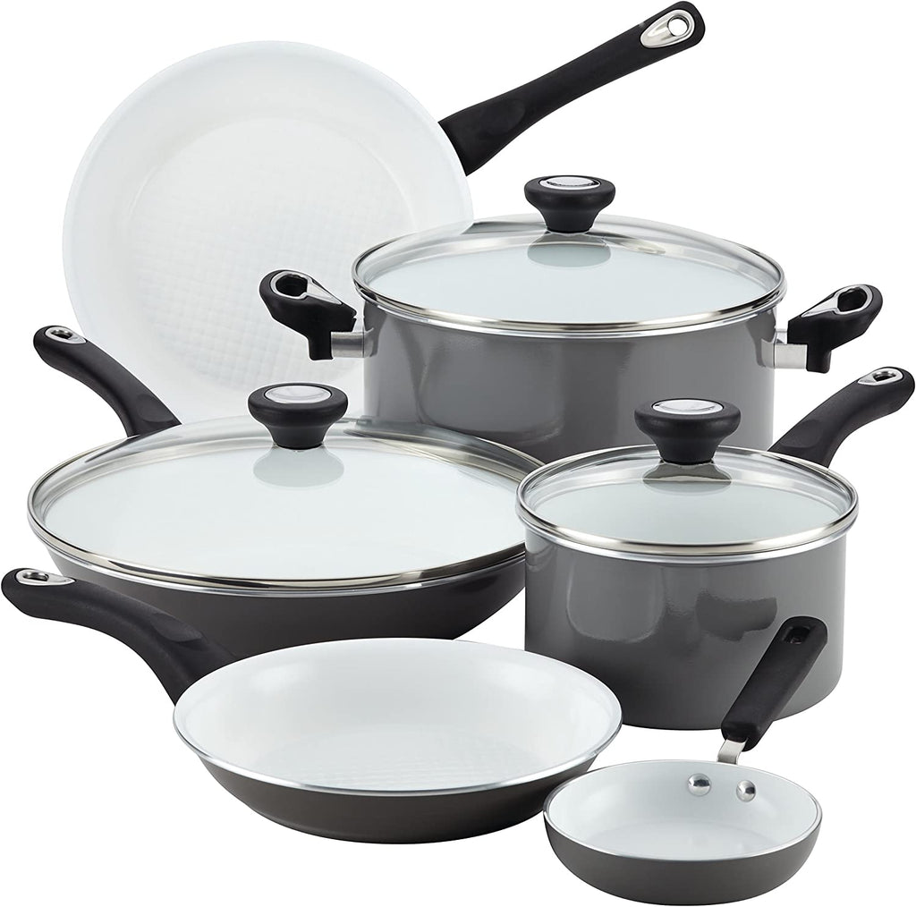 FARBERWARE 12PC POT & GADGET SET GREY