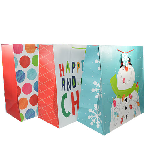 CHRISTMAS GIFT BAGS GIANT JUVENILE ASST
