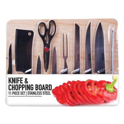 KA0075 KNIFE & CHOPPING BOARD 11PC