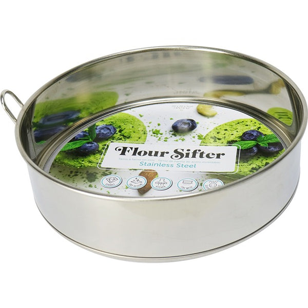 FLOUR SIEVE S/STEEL ROUND