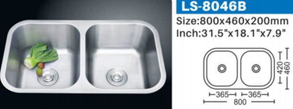 LS-8246B STAINLESS STEEL KITCHEN SINK