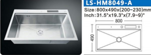 LS-HM8049-A STAINLESS STEEL KITCHEN SINK