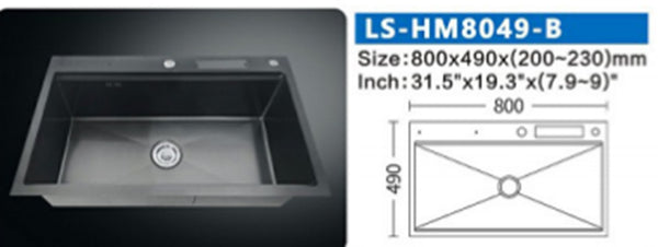 LS-HM8049-B STAINLESS STEEL KITCHEN SINK