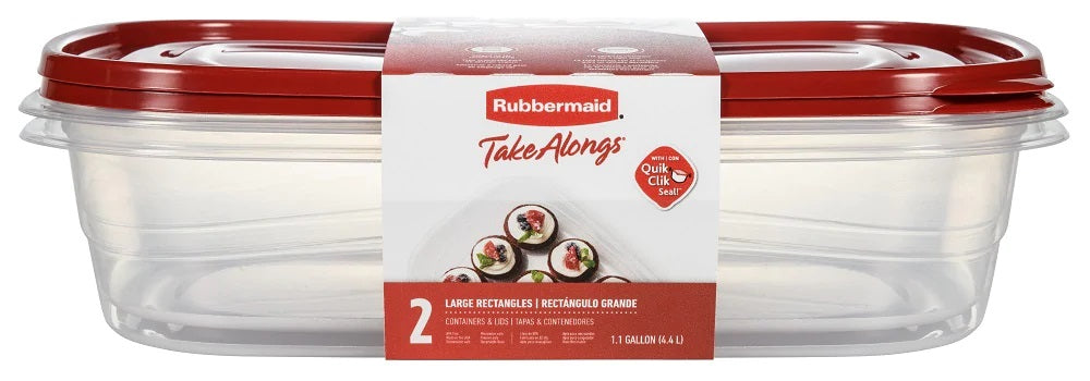 RUBBERMAID TAKEALONG 2 LARGE RECTANGLES