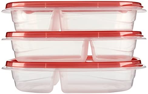 RUBBERMAID TAKEALONGS 3 DIVIDED RECTANGLES