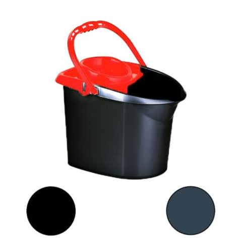 PLASTIC 13.5L MOP BUCKET W/WRINGER ASST