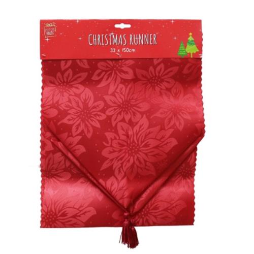 TABLE RUNNER DAMASK 150CM